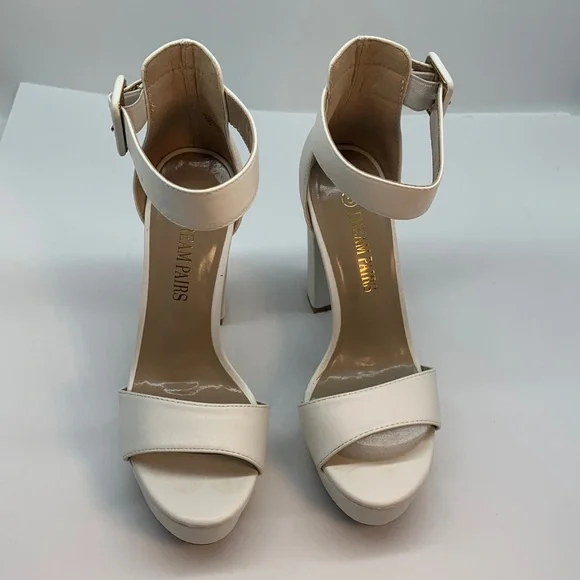 DREAM PAIRS Women's Hi-Lo High Heel Platform Pump Sandals Size 5 - Picture 2 of 10